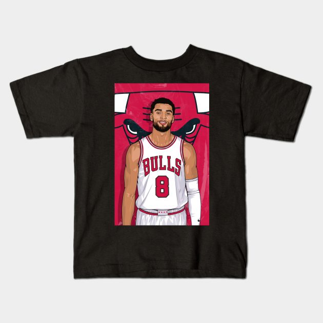 Zach Lavine Kids T-Shirt by origin illustrations